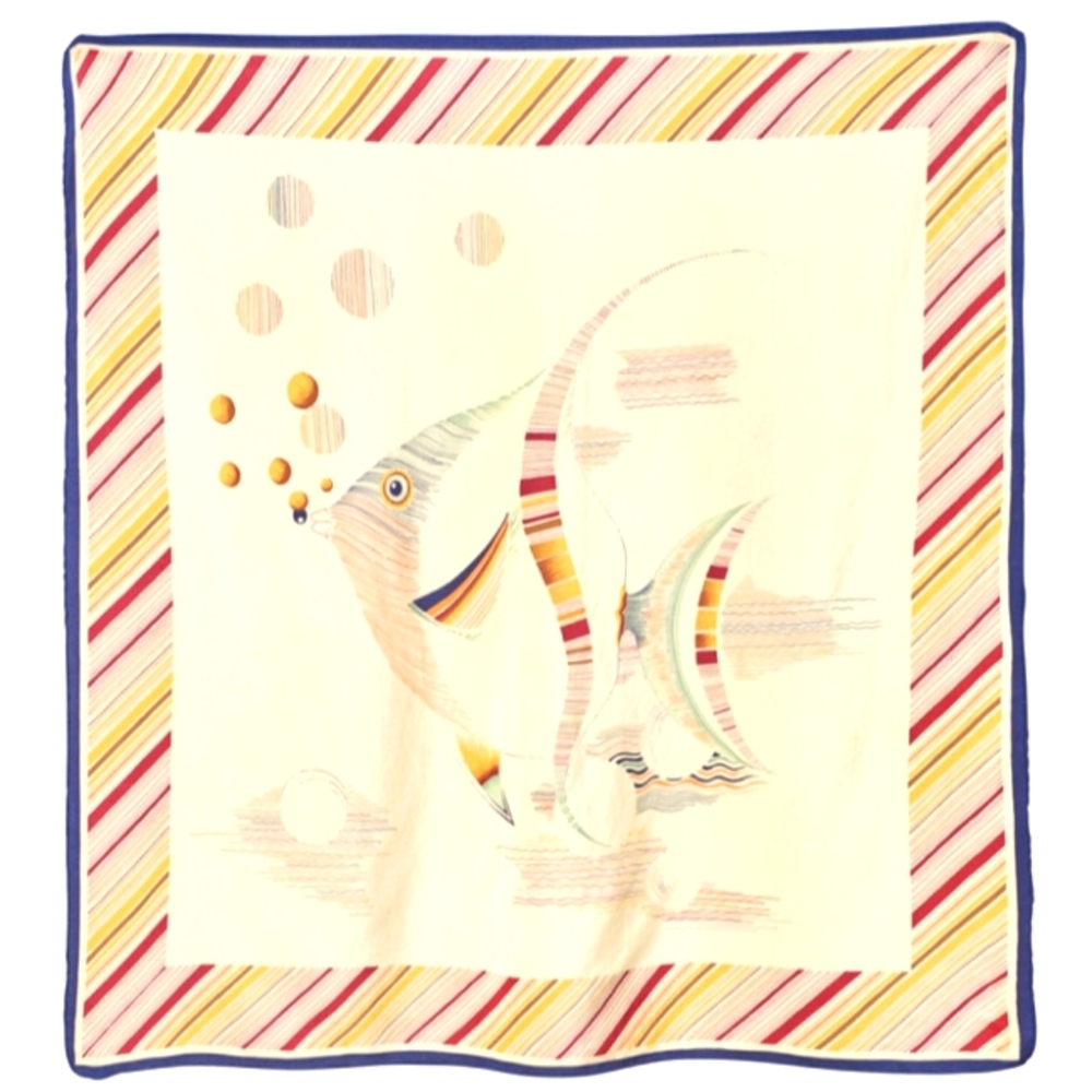Large 35x31 100% silk scarf